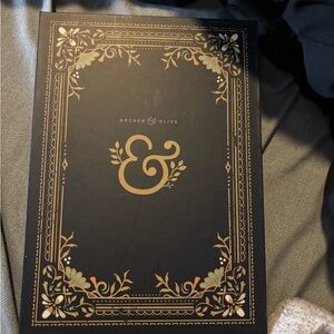 Archer & Olive Black and Gold Journal